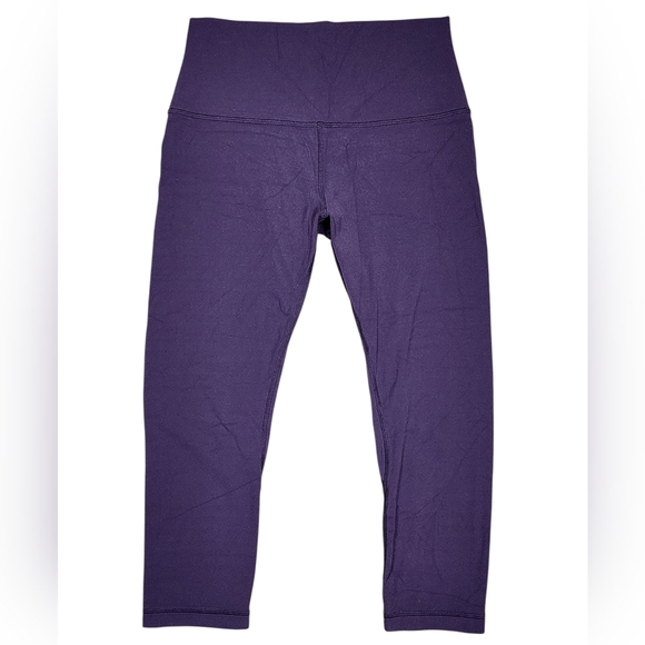 Lululemon Align Crop 21" Dark Court Purple Leggings Size 8 - Picture 2 of 9